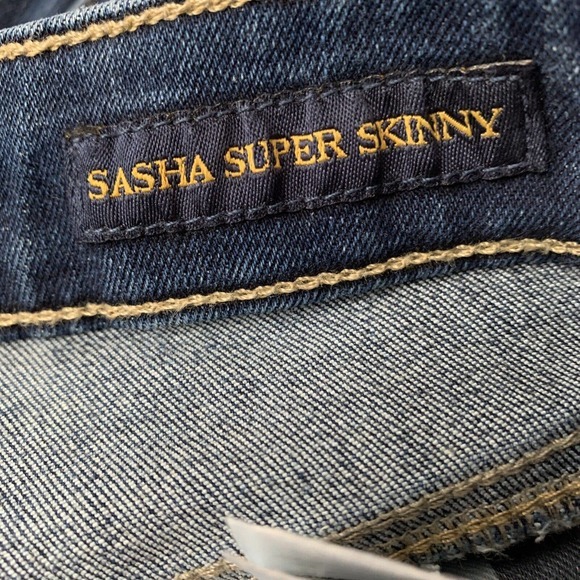 Lucky Brand Women’s Sasha Super Skinny Blue‎ Jeans Size 4/27 Distressed Stretch - Picture 5 of 10